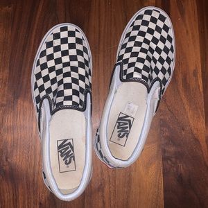 Checkered Slip on Vans